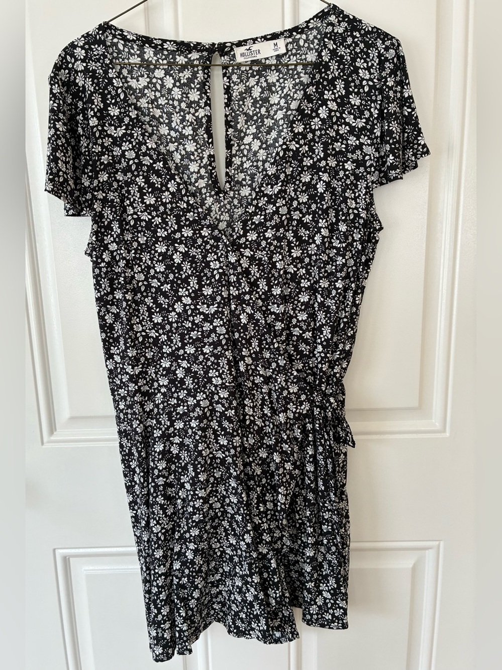 Hollister Romper in Black and White Medium
